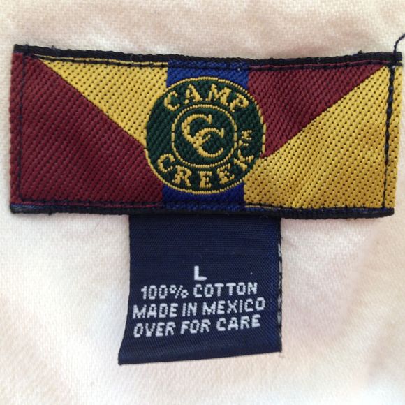 Vintage Motorola Camp & Creek Short Sleeve Soft Cotton Button Up Shirt Size L - Picture 8 of 11